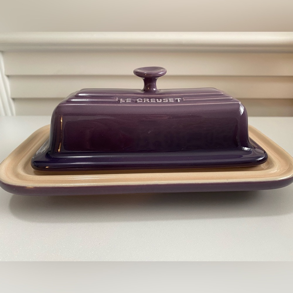 NWOT Le Creuset Butter Dish Cassis